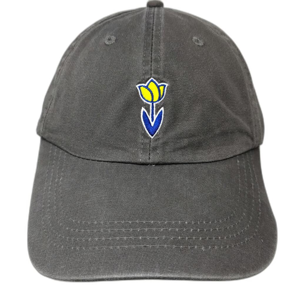 Dutch Bros Coffee Hat Baseball Cap Gray One Size Embroidered Tulip Slideback